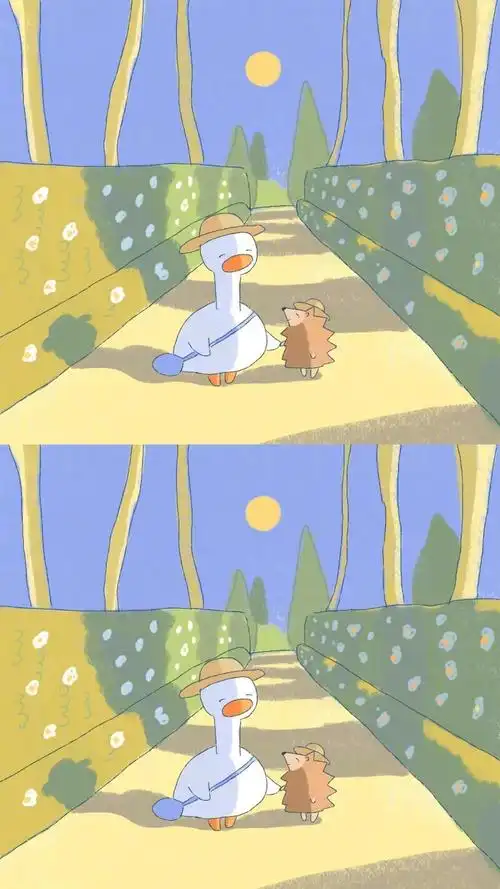 萌萌哒可爱鸭插画手机壁纸第一辑