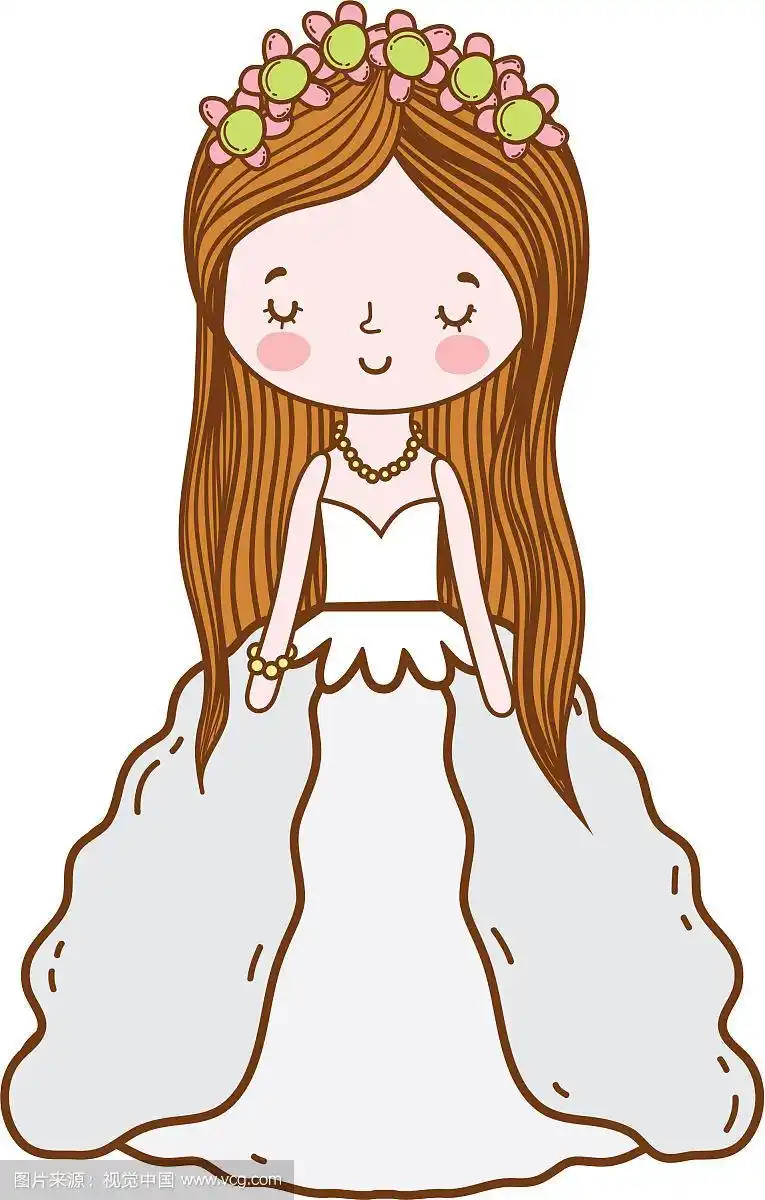 新娘子可爱卡通