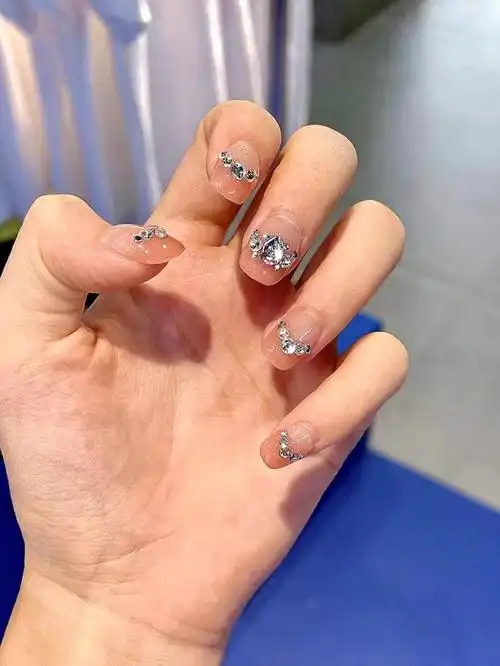 堆钻美甲爆闪78富婆必备美甲温柔高级