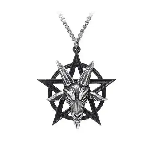 alchemygothicp906a哥特朋克星座欧美原装五芒星羊头项坠