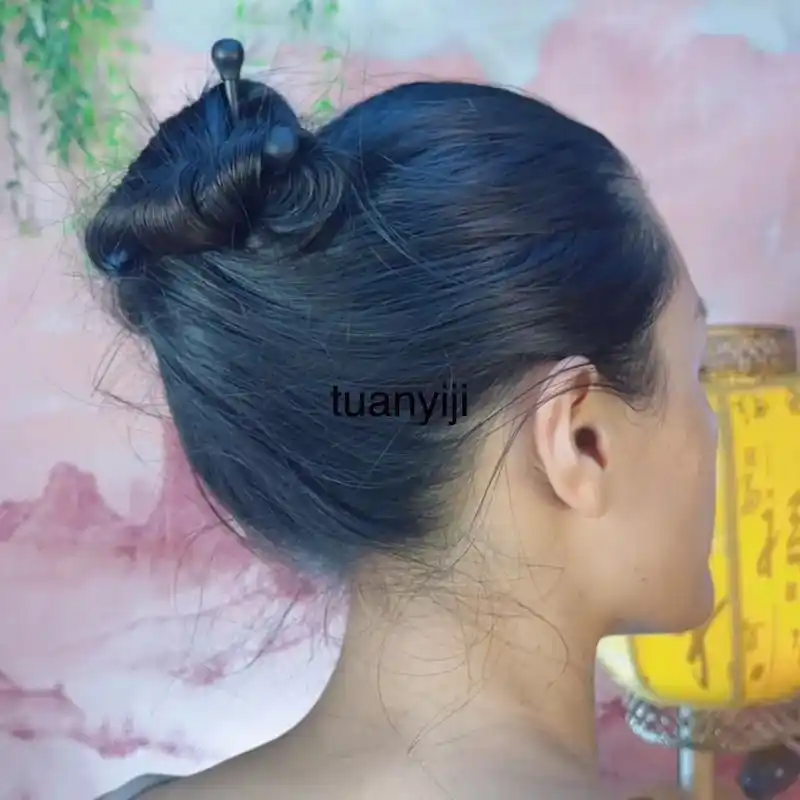 6.30#盘发 #长发 #发髻.2023.6.30 - 抖音