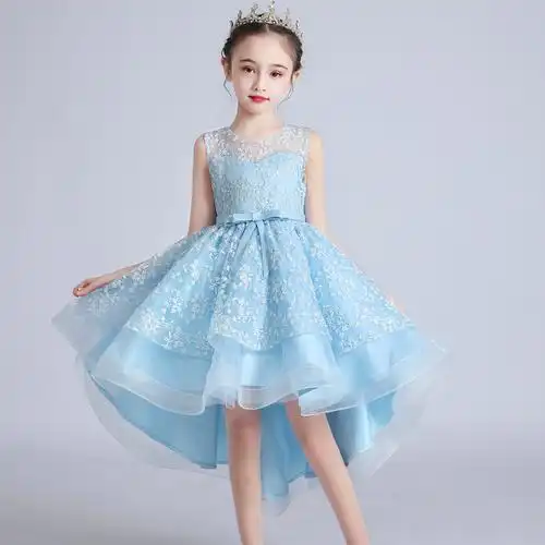 小世界大不同的优惠券大全—儿童礼服公主裙蓬蓬白纱裙女童粉色拖尾