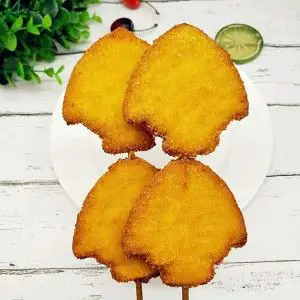 芝士鱼饼串 15串 鸡肉串 油炸小吃炸串半成品 鸡排串快餐炸串