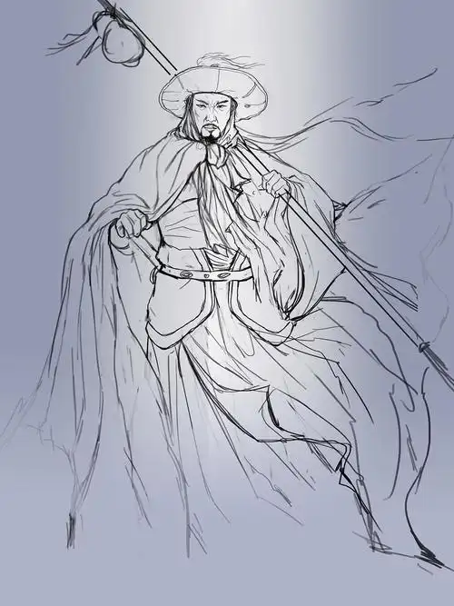 天雄星-豹子头-林冲|插画|概念设定|会画画的刘洋_原创作品-站酷zcool