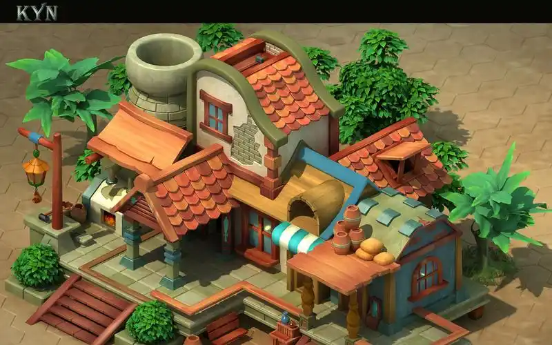 maya场景建模卡通风格场景小木屋零基础建模教程