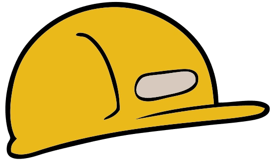 卡通建筑工地安全帽 cartoon builders safety hat