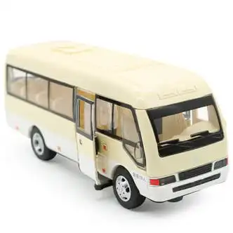 少羽双层观光大巴士校巴公交车公共汽车模型大客车玩具车模汽 考斯特