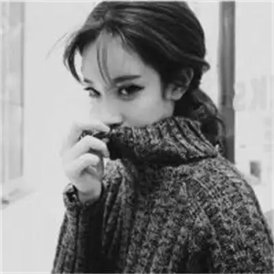 黑白美女侧脸头像好看高冷超好看女生个性真人图片大全