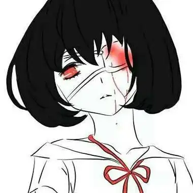 有血的头像女动漫