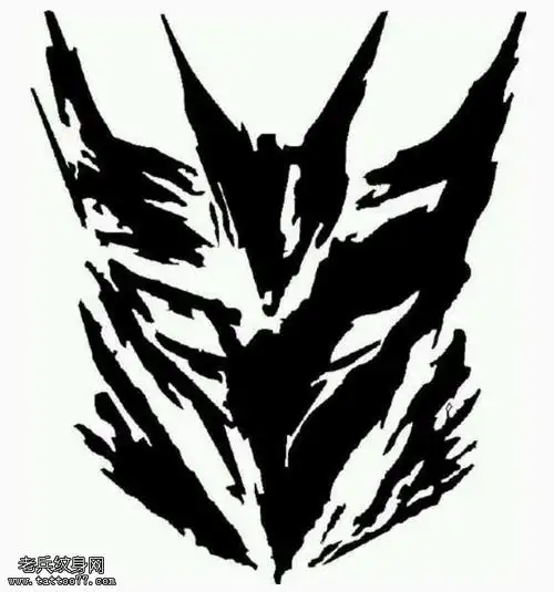 手稿金刚标记纹身图案