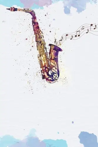 音乐梦想萨克斯psd素材