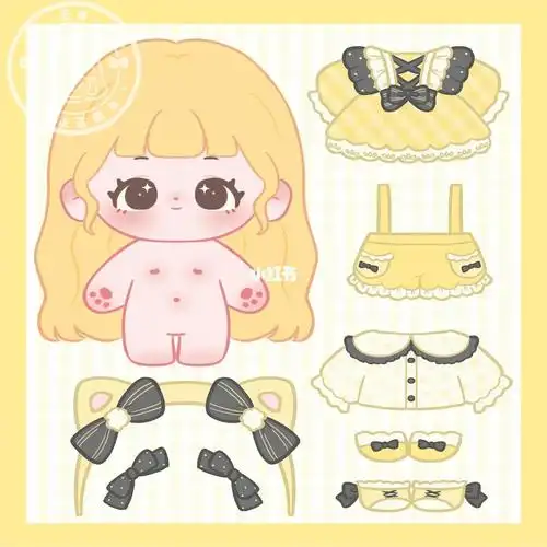 娃娃娃衣  #手帐贴纸  #咕卡贴纸  #手账素材  #电子手账素材  #换装