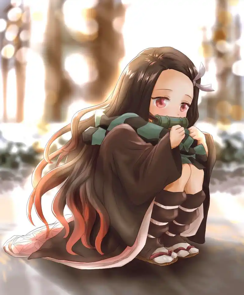 动漫壁纸:《鬼灭之刃》灶门祢豆子