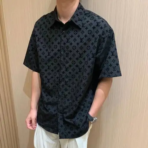 好物分享05lv路易威登植绒老花衬衫衬衣