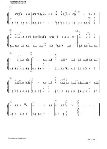 求童话钢琴曲双手简谱,哪位钢琴高手帮我弄一下?先谢了,嘿嘿