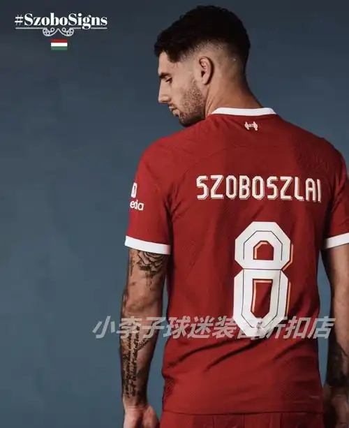 利物浦球衣8号索博2324赛季主场萨拉赫球员版足球服努涅斯范戴克