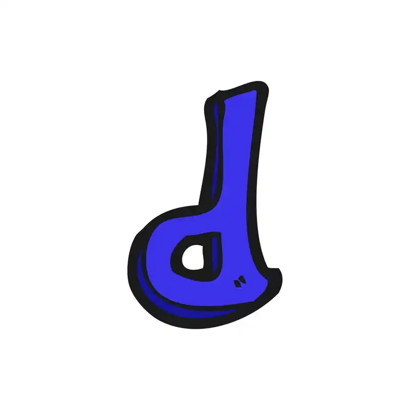 卡通字母d,卡通字母d