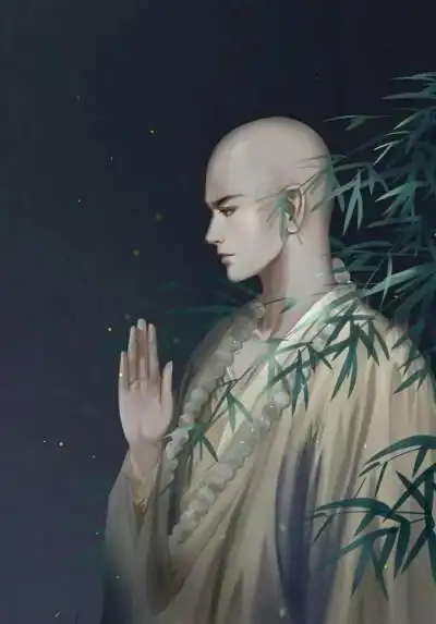 古风和尚插画 | 花开生两面,人生佛魔间