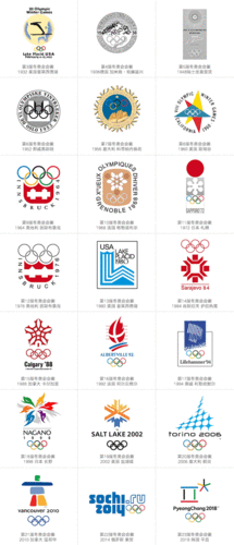 往届冬奥会会徽欣赏