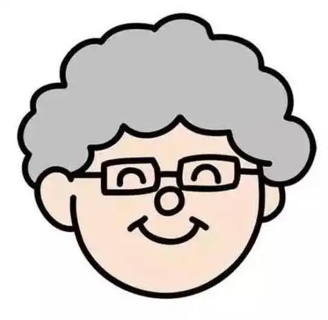 老爷爷人物头像简笔画