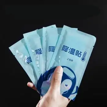 抖音同款100片冰凉贴降温神器冰冰贴夏天学生冰凉贴解暑防暑用品清凉