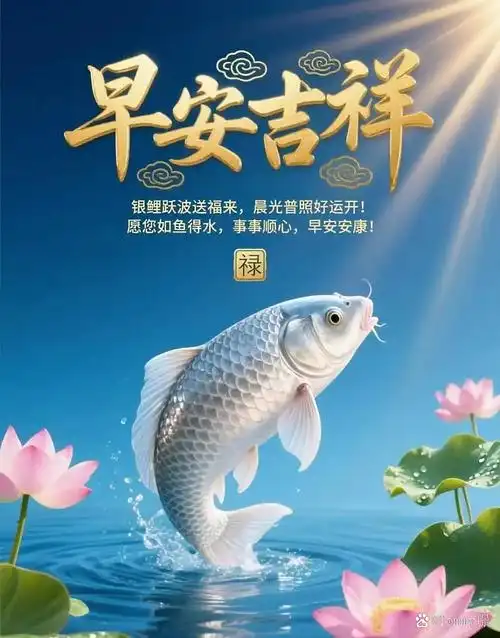 愿您如鱼得水,事事顺心,早安安康!