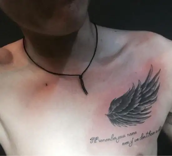 翅膀_纹身图案手稿图片_扎男的纹身作品集
