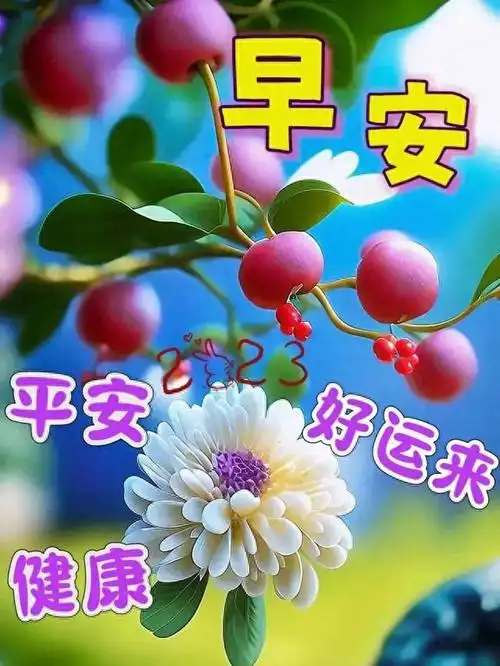 早安心语早安问候图片早上好祝福语