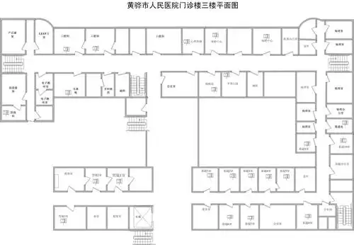 门诊科室布局图 - 门诊指南 - 就医导航 - 黄骅市人民医院