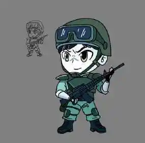 特种兵的动漫头像图片_头像图片_扣扣乐园