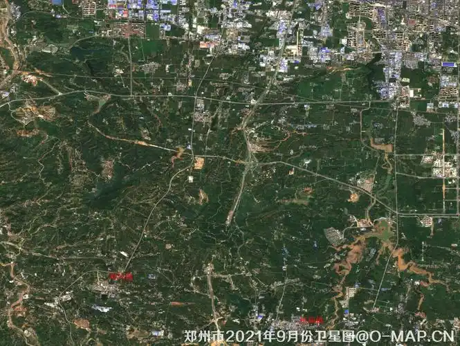 卫星影像地图更新河南省2021年卫星图郑州市2021卫星图