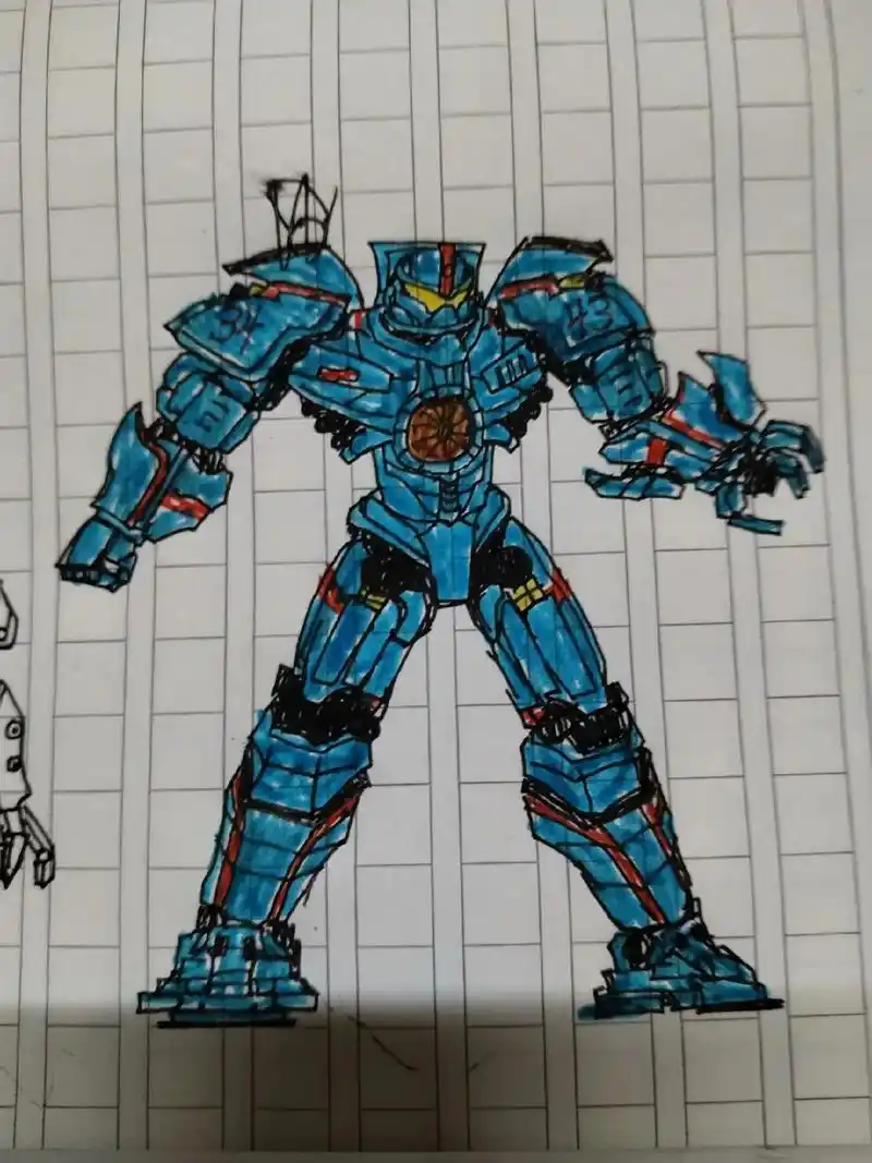 环太平洋机甲简笔画 危险流浪者 - 抖音