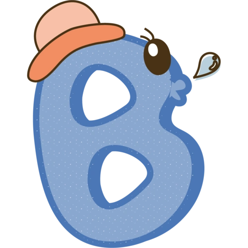 可爱卡通字母b图片大全