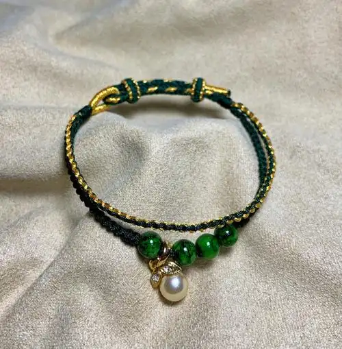 手工编织双链手绳