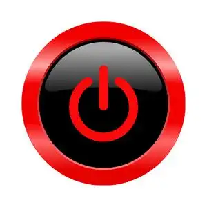 红色简约音乐播放器开关按钮