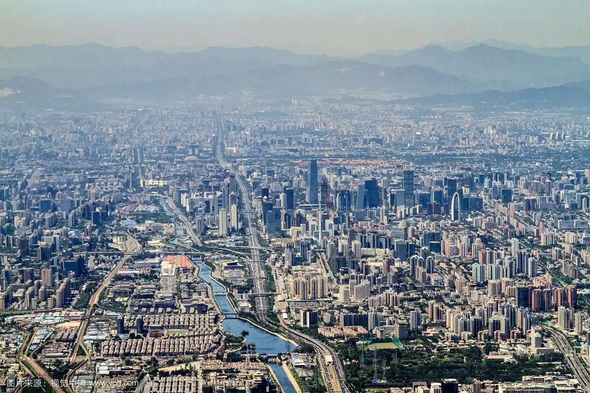 北京中心城区航拍