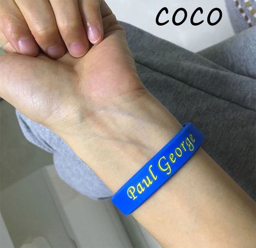 nba潮牌手环新款 保罗签名硅胶手带篮球球迷学生腕带手圈运动手链