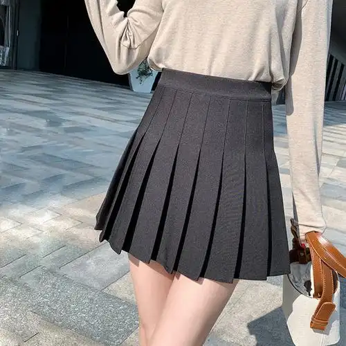 2019新款高腰百褶裙女春夏短款学生百搭显瘦a字半身裙短裙