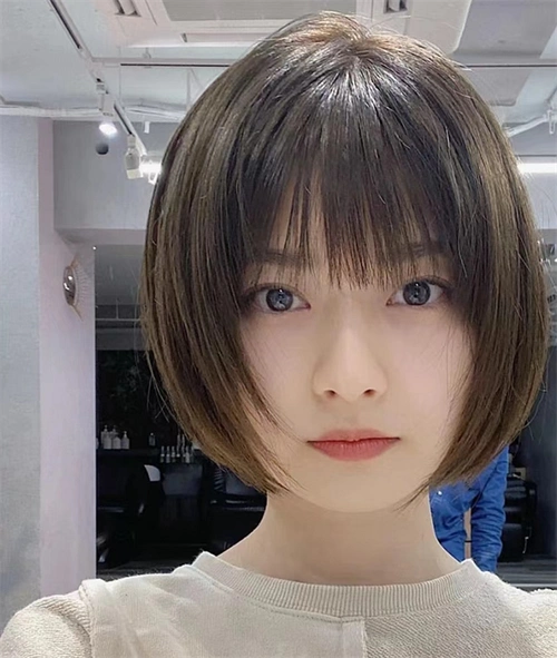 温柔知性日系短发 轻盈自然显发量_日韩发型 - 美发站