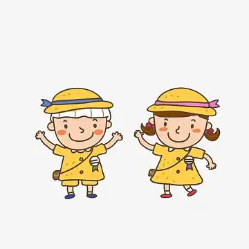 卡通幼儿园小学生素材