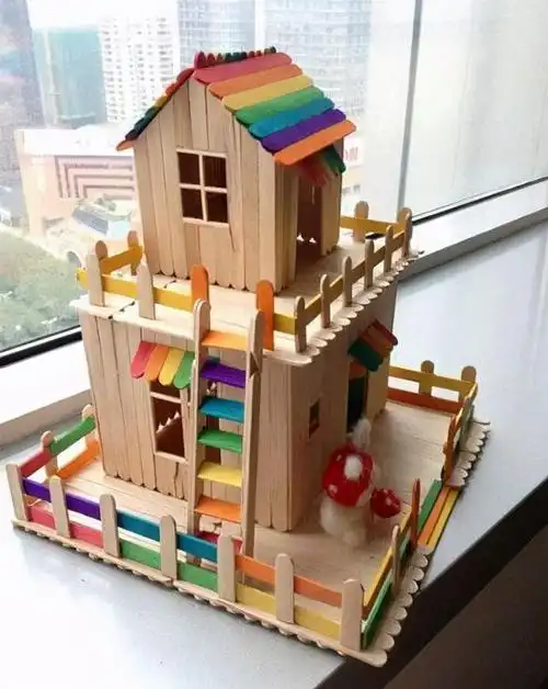 废旧光盘手工小制作创意diy用雪糕棍制作的30个创意小手工艺品收藏