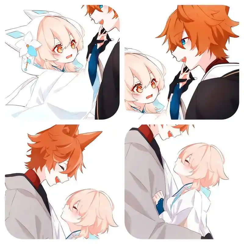 画师:おちゃ助 #原神 #荧#达达利亚 #情头 #情侣头像 - 抖音