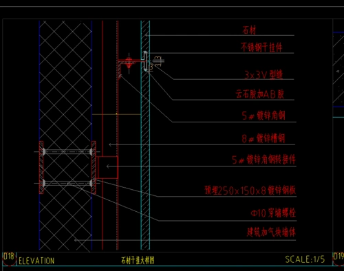 干挂石材钢骨架怎么算重量