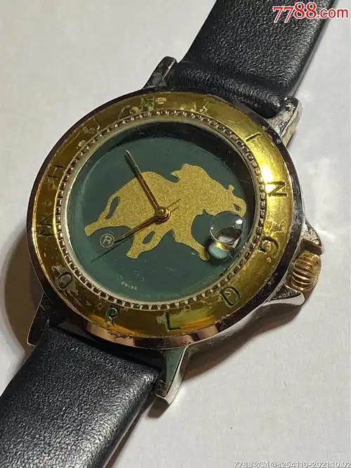 瑞士huntingworld世界狩猎石英男表表盘36mm厚8mm蓝宝石镜面大象