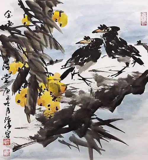 当代著名花鸟画家张伟作品欣赏|中国画|张立辰_网易订阅