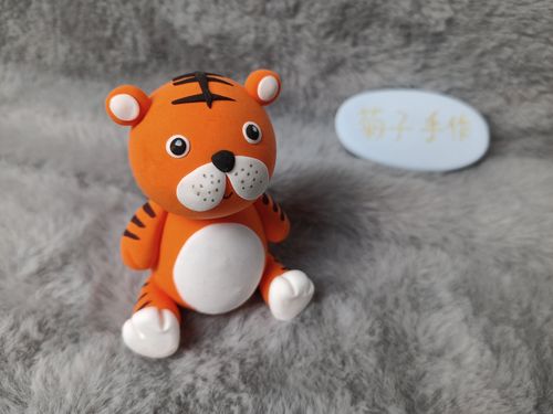 超轻粘土手工作品12生肖牛老虎小白兔小狗小动物车载摆件女生礼物