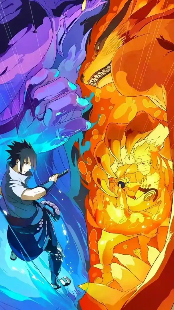 鸣人 #佐助 #壁纸 - 抖音