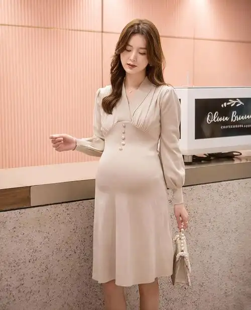 孕妇装孕妇裤子孕妇裙子怀孕服装女模特拍摄拍照摄影