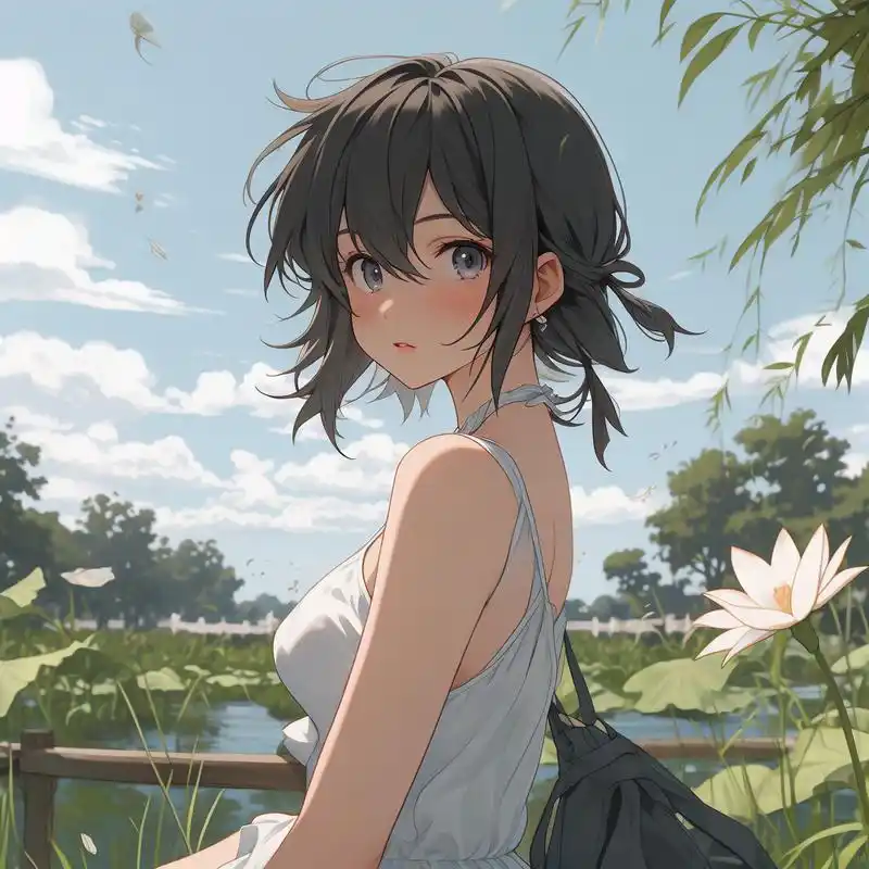 唯美背影94卡通女孩头像 新款头像来啦～这次带来的是唯美背影系列