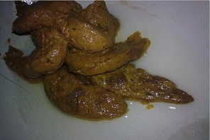 羊屎蛋,偏干,排便量少.